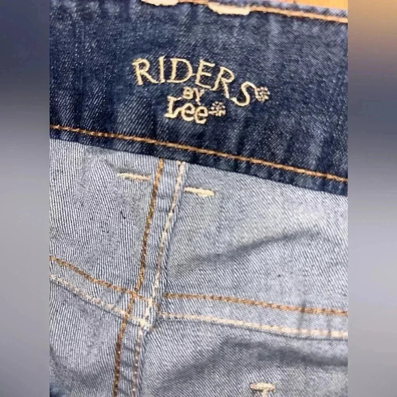 Riders by Lee Midrise Bootcut Dark Wash Jeans Size 14 - Picture 9 of 10